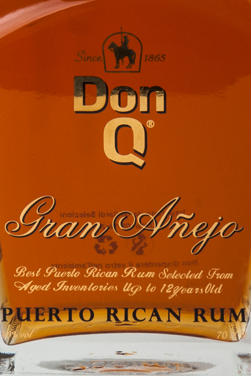 Rum DonQ Gran Anejo Etichetta