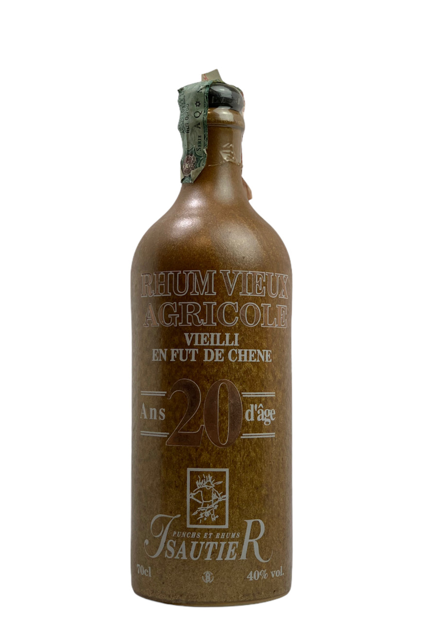 Isautier Rhum Vieux Agricole 20 ans ceramic bottle. Isla de Rum. Old vintage fine and rare spirits. Collectors Corner. Acquista online.